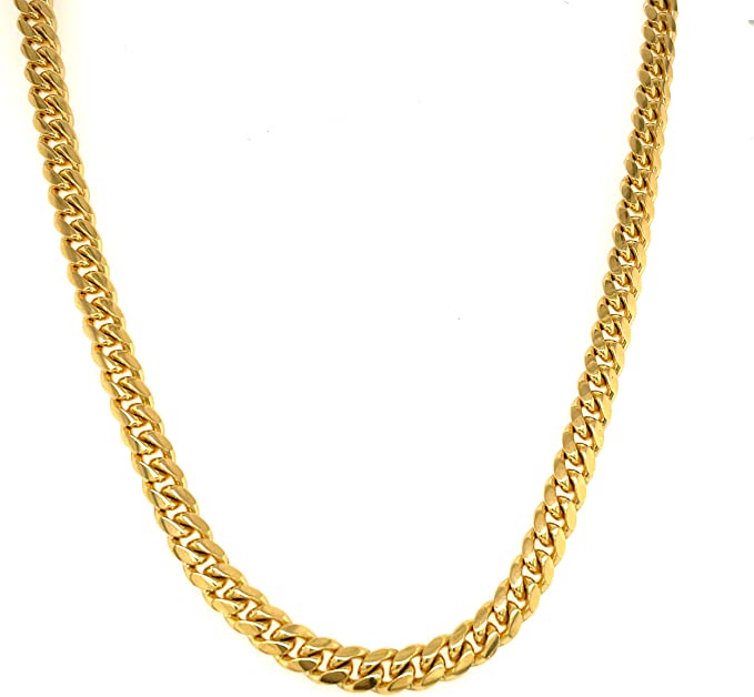 24K Yellow Gold Cuban Link Chain