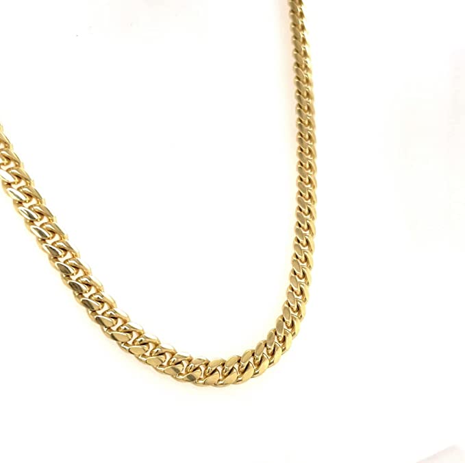 24K Yellow Gold Cuban Link Chain