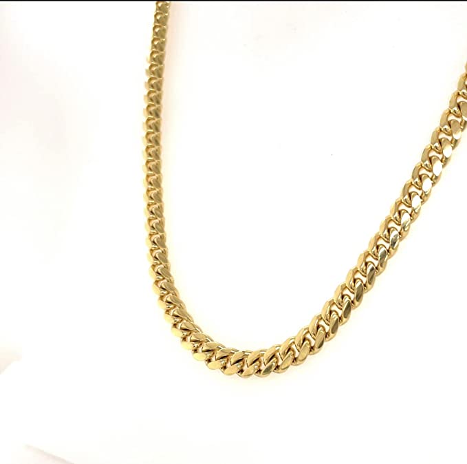 24K Yellow Gold Cuban Link Chain